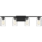 Meridian Lite Trends - Meridian Four Light Bath Bar - M80039MBK - Canada Light Shop