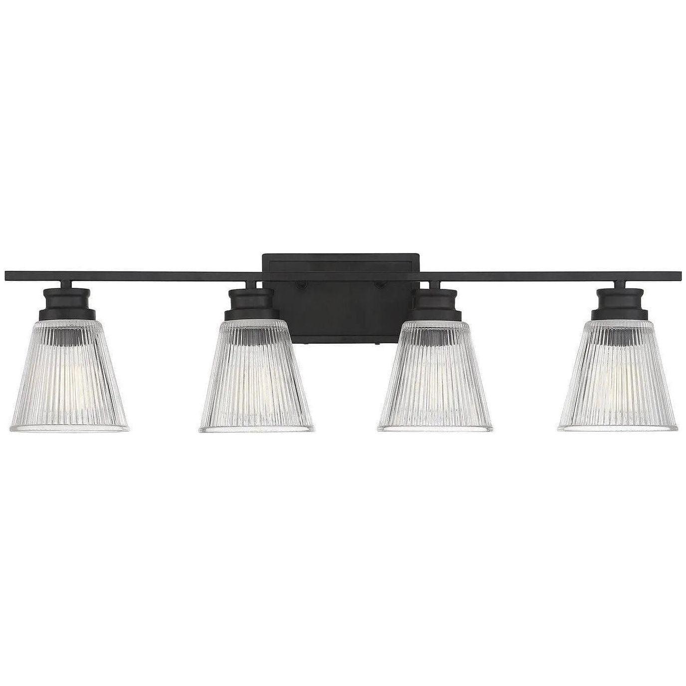 Meridian Lite Trends - Meridian Four Light Bath Bar - M80042MBK - Canada Light Shop