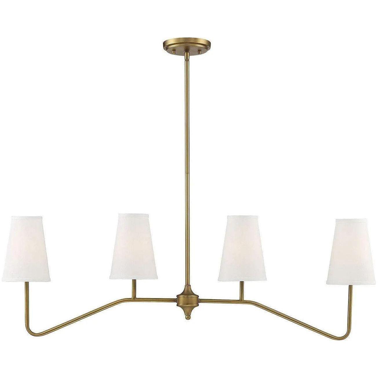 Meridian Lite Trends - Meridian Four Light Linear Chandelier - M10078NB - Canada Light Shop