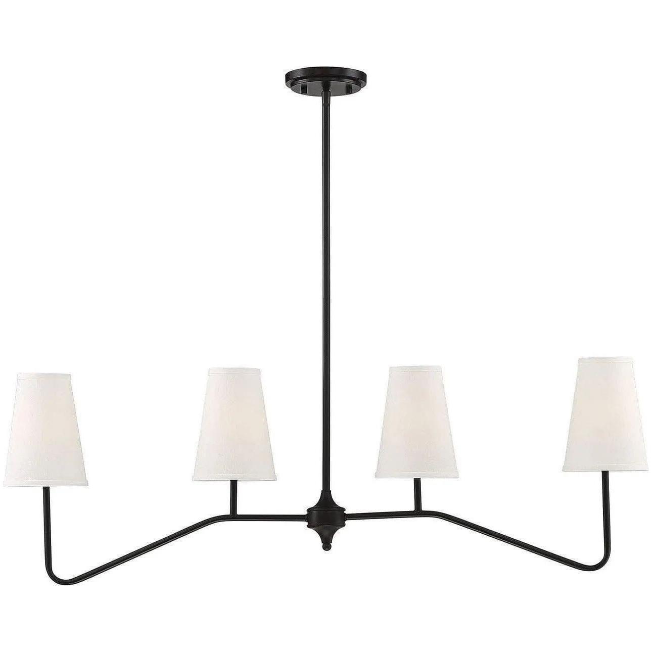 Meridian Lite Trends - Meridian Four Light Linear Chandelier - M10078ORB - Canada Light Shop