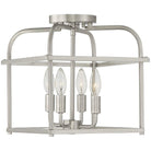 Meridian Lite Trends - Meridian Four Light Semi Flush Mount - M60061BN - Canada Light Shop