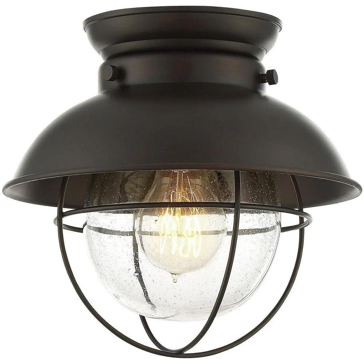 Meridian Lite Trends - Meridian One Light Flush Mount - M60009ORB - Canada Light Shop