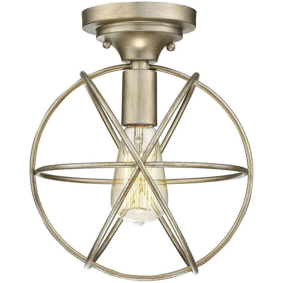Meridian Lite Trends - Meridian One Light Flush Mount - M60029SG - Canada Light Shop