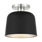 Meridian Lite Trends - Meridian One Light Flush Mount - M60067MBKPN - Canada Light Shop