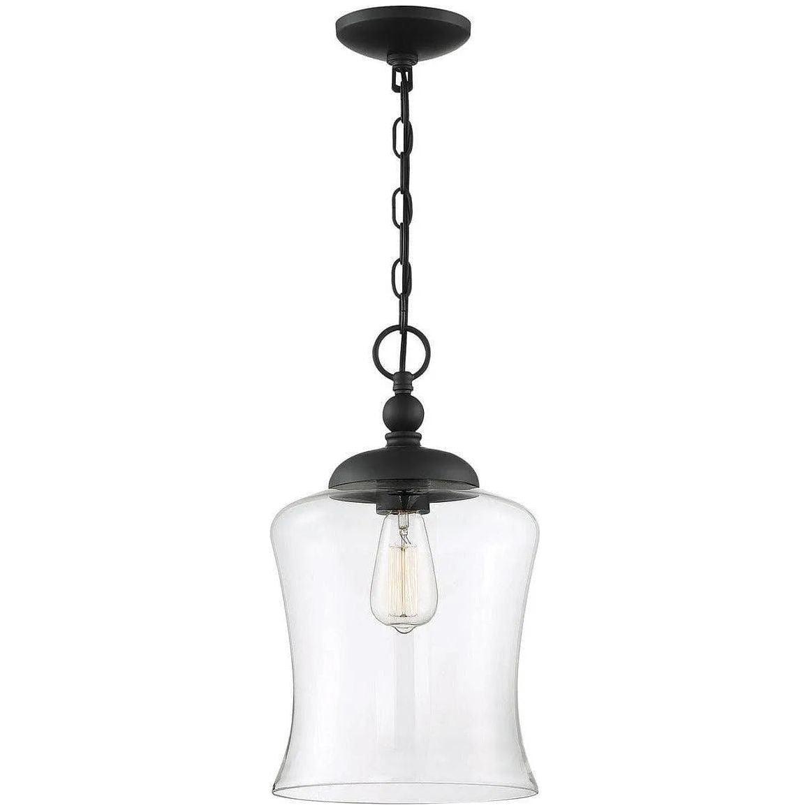 Meridian Lite Trends - Meridian One Light Mini Pendant - M70019MBK - Canada Light Shop
