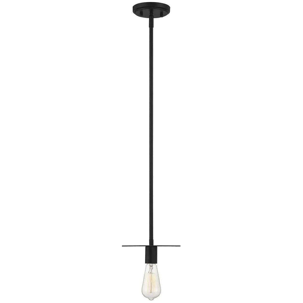 Meridian Lite Trends - Meridian One Light Mini Pendant - M70113MBK - Canada Light Shop
