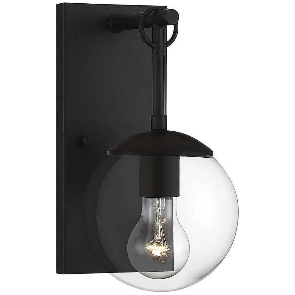 Meridian Lite Trends - Meridian One Light Outdoor Wall Sconce - M50029BK - Canada Light Shop