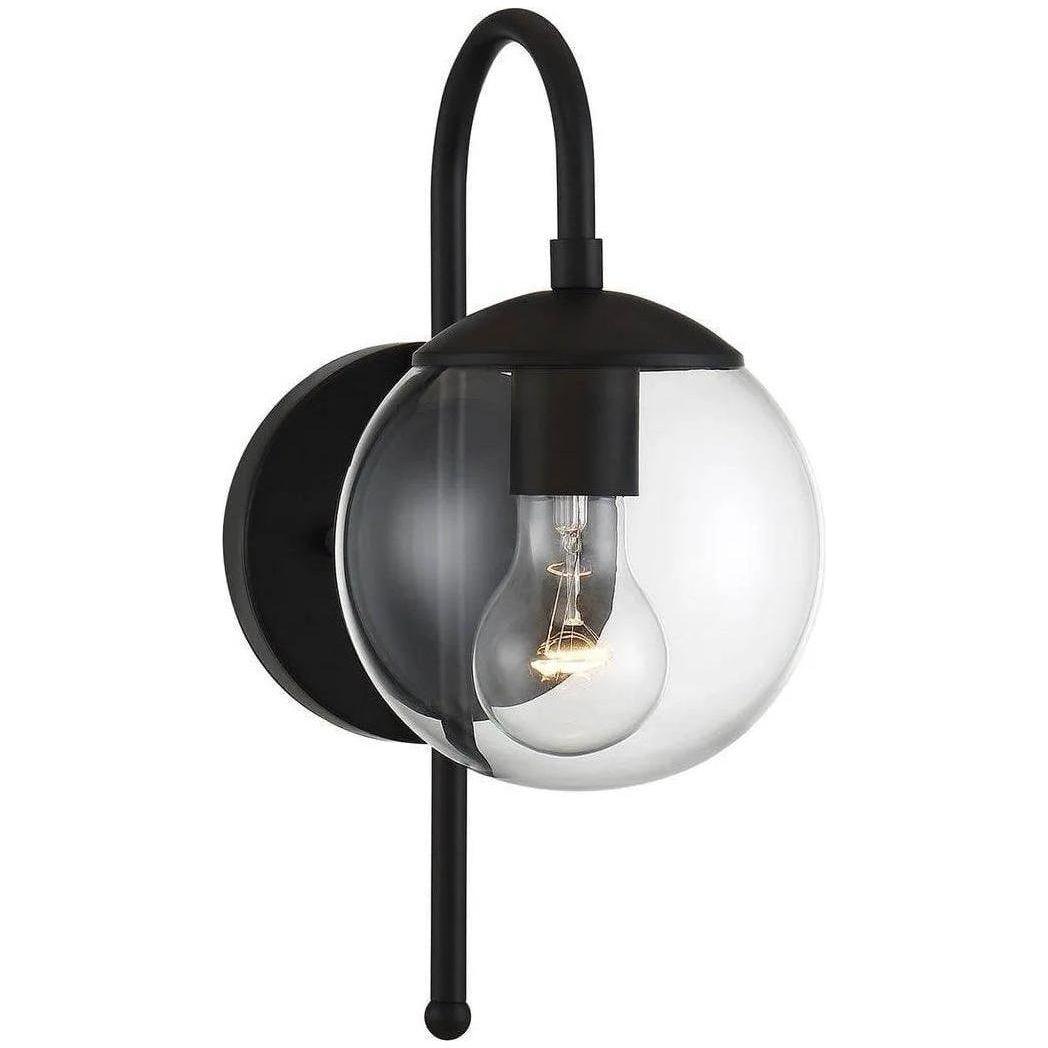 Meridian Lite Trends - Meridian One Light Outdoor Wall Sconce - M50030BK - Canada Light Shop