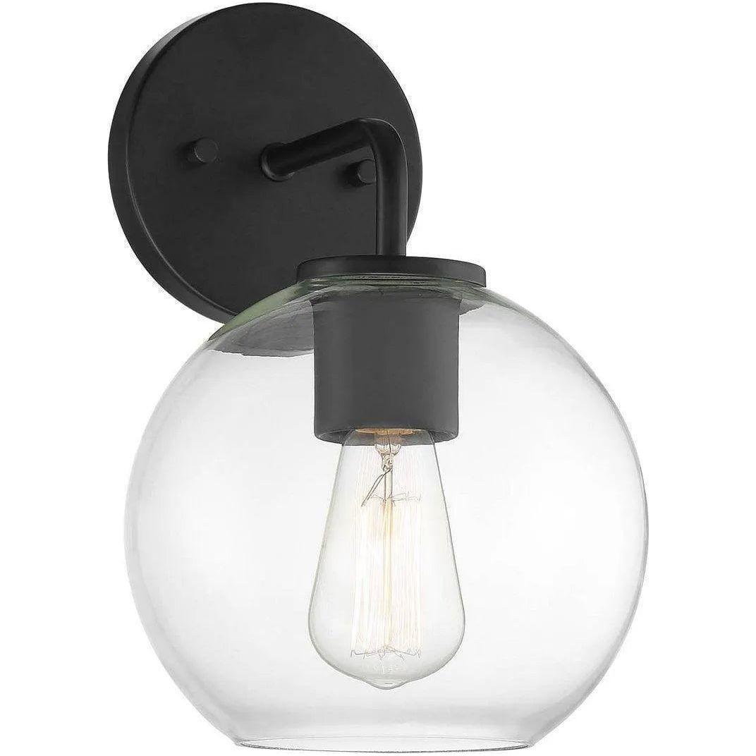 Meridian Lite Trends - Meridian One Light Outdoor Wall Sconce - M50044BK - Canada Light Shop