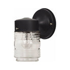 Meridian Lite Trends - Meridian One Light Outdoor Wall Sconce - M50063BK - Canada Light Shop