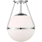 Meridian Lite Trends - Meridian One Light Semi Flush Mount - M60054CH - Canada Light Shop