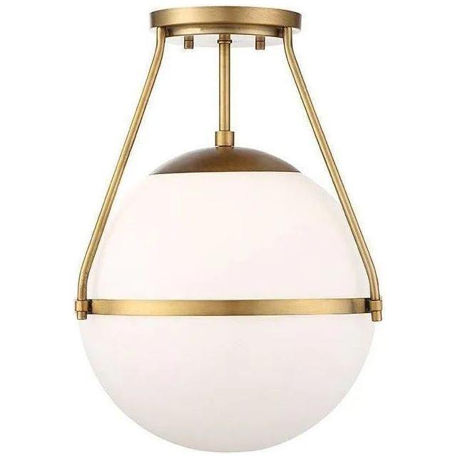 Meridian Lite Trends - Meridian One Light Semi Flush Mount - M60054NB - Canada Light Shop