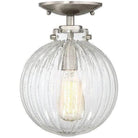 Meridian Lite Trends - Meridian One Light Semi Flush Mount - M60056BN - Canada Light Shop