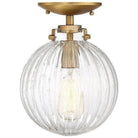 Meridian Lite Trends - Meridian One Light Semi Flush Mount - M60056NB - Canada Light Shop
