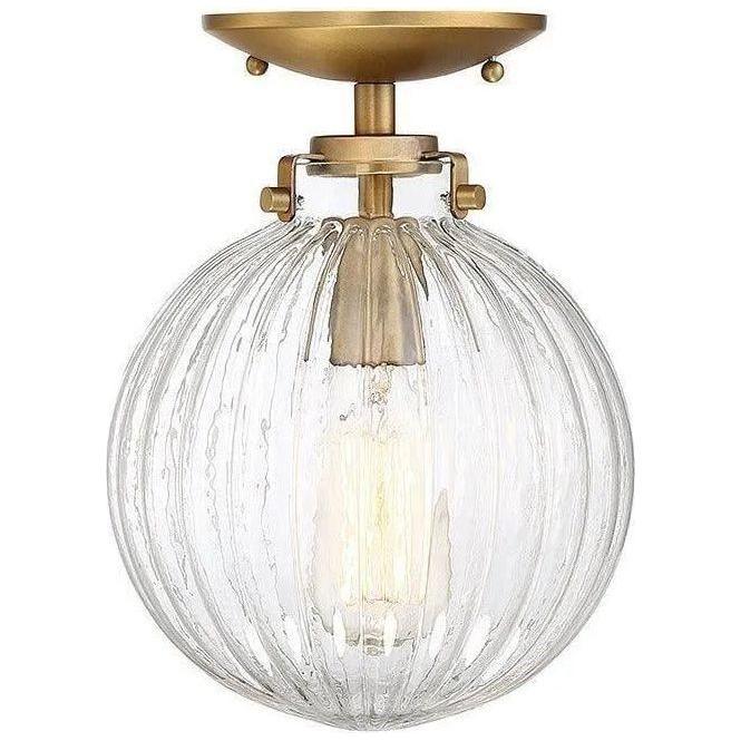 Meridian Lite Trends - Meridian One Light Semi Flush Mount - M60056NB - Canada Light Shop