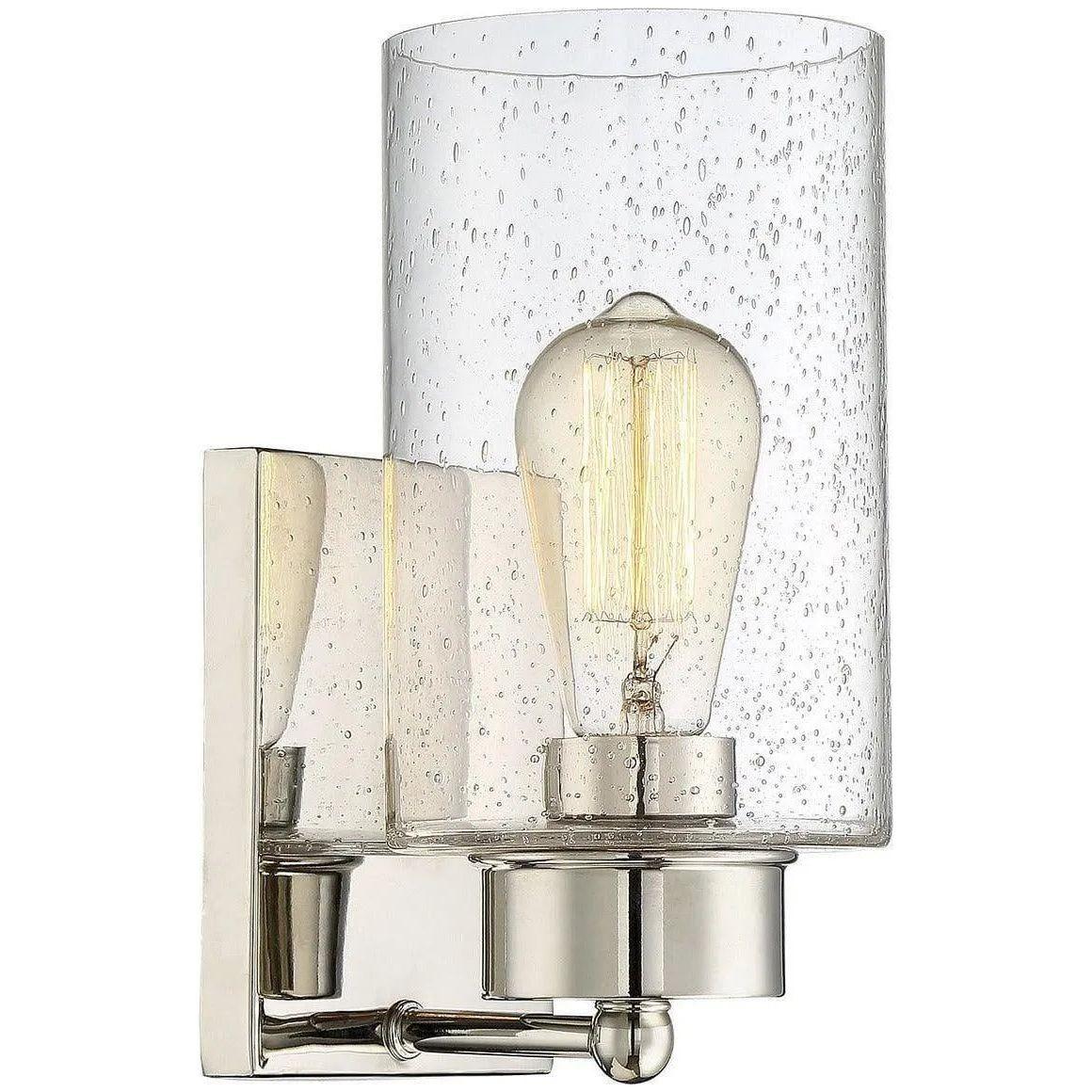 Meridian Lite Trends - Meridian One Light Wall Sconce - M90013PN - Canada Light Shop