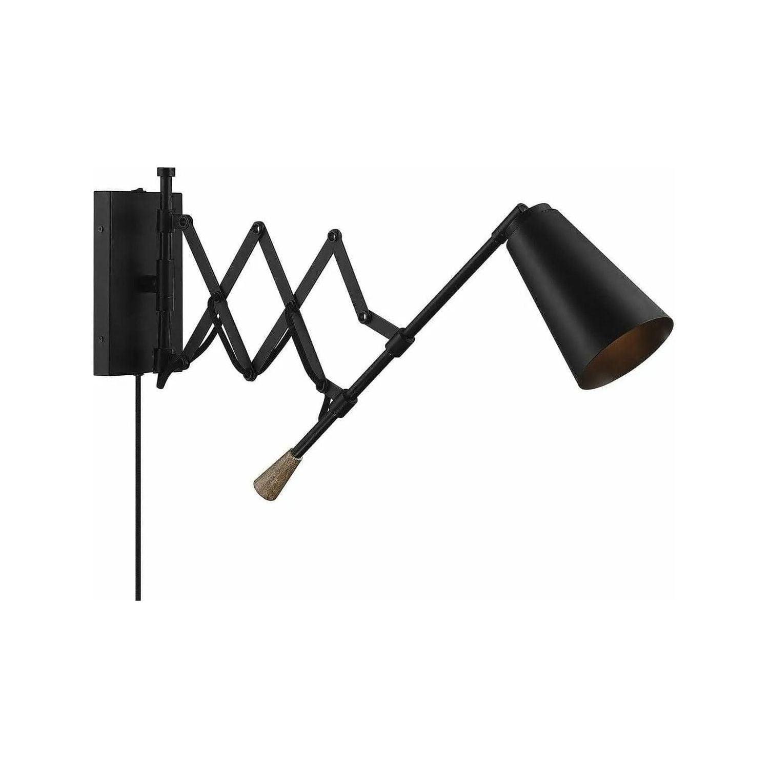 Meridian Lite Trends - Meridian One Light Wall Sconce - M90060MBK - Canada Light Shop