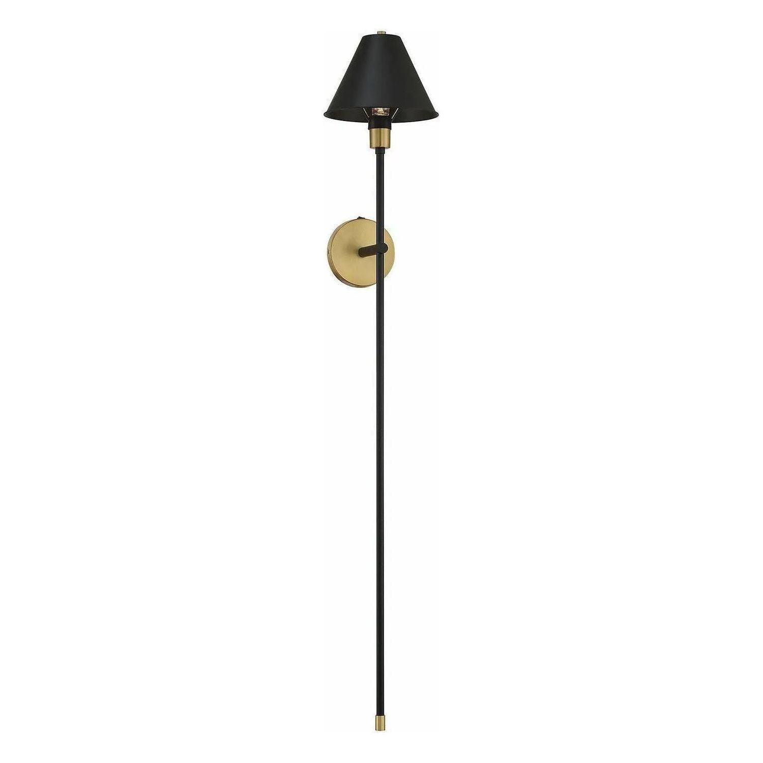 Meridian Lite Trends - Meridian One Light Wall Sconce - M90070BNB - Canada Light Shop