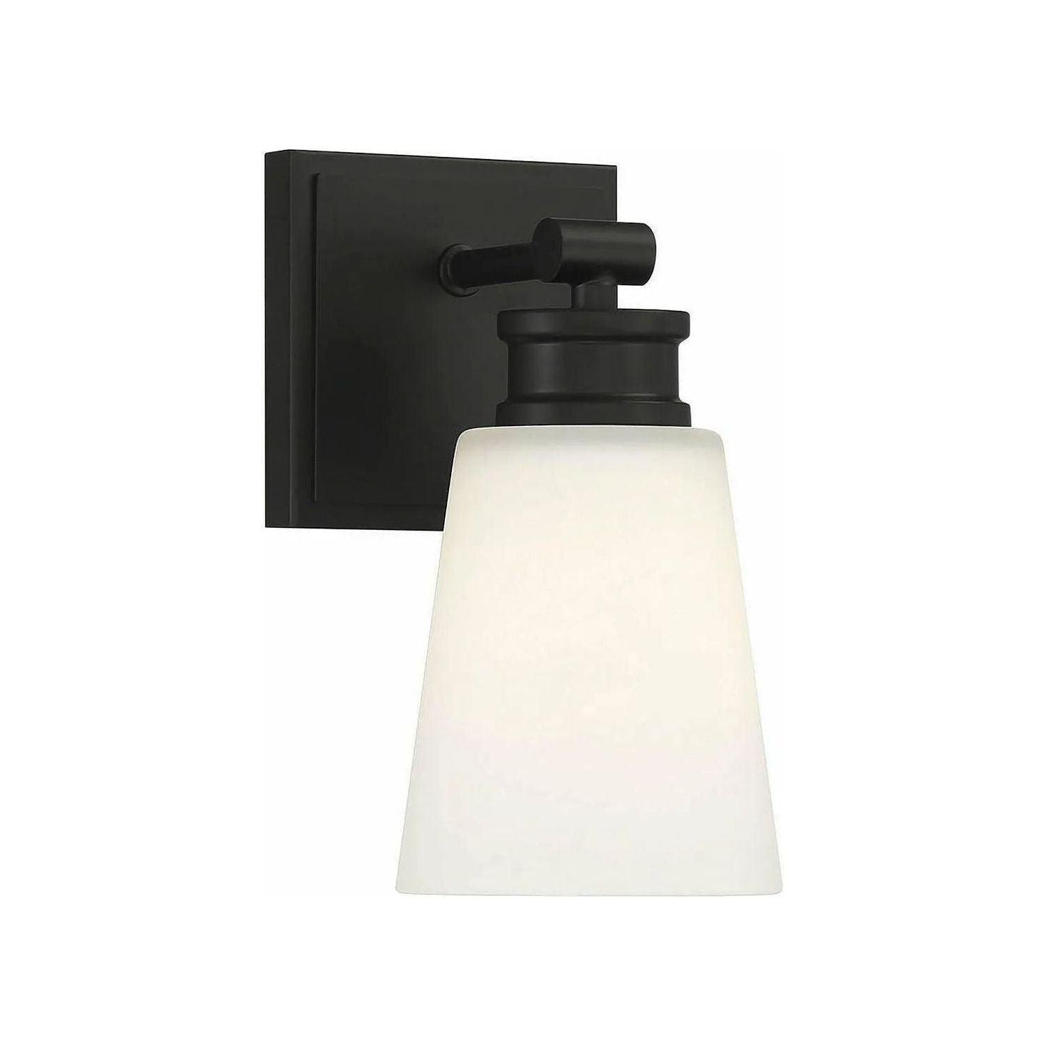 Meridian Lite Trends - Meridian One Light Wall Sconce - M90072MBK - Canada Light Shop