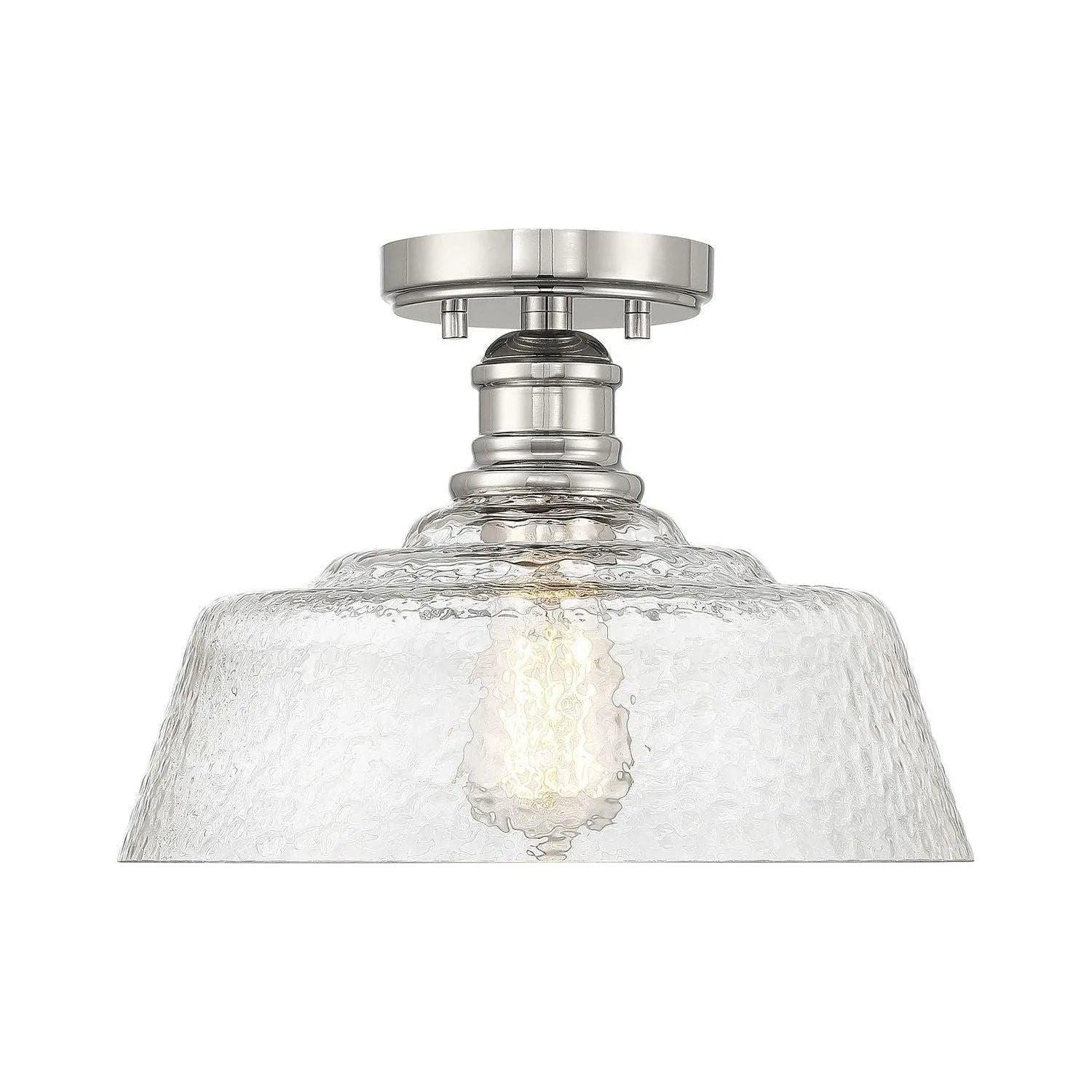 Meridian Lite Trends - Meridian Semi-Flush Mount - M60070PN - Canada Light Shop