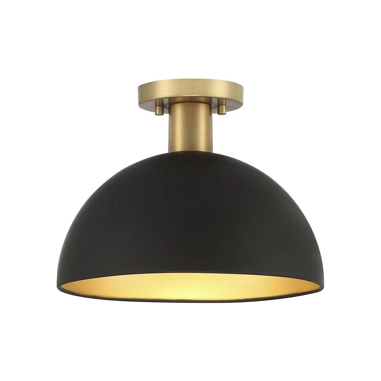 Meridian Lite Trends - Meridian Semi-Flush Mount - M60071MBKNB - Canada Light Shop