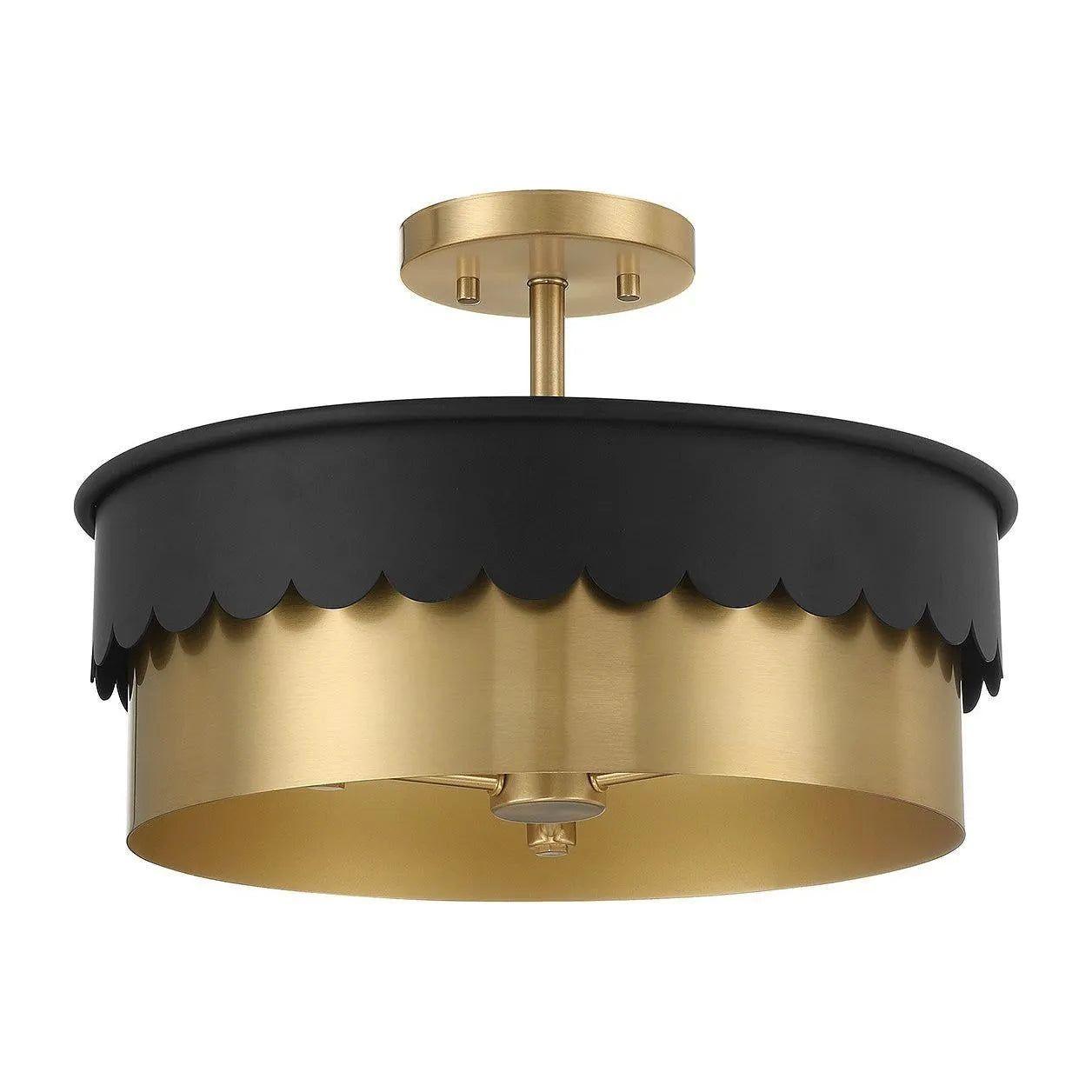 Meridian Lite Trends - Meridian Semi-Flush Mount - M60072MBKNB - Canada Light Shop