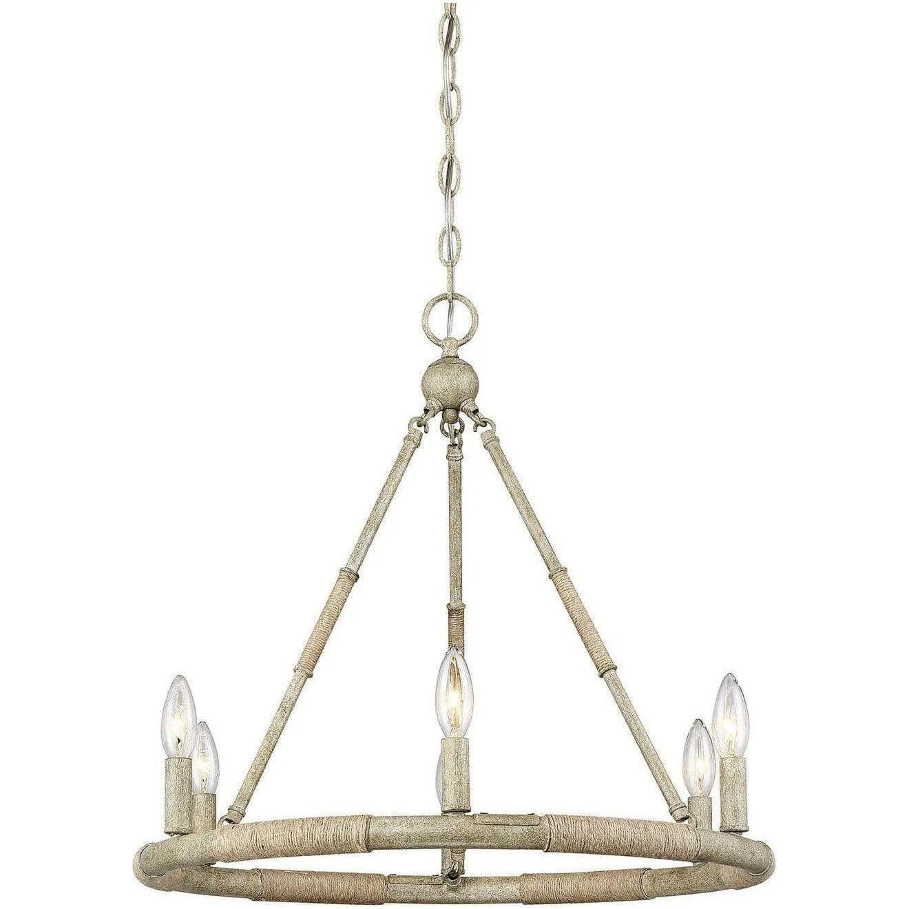 Meridian Lite Trends - Meridian Six Light Chandelier - M10047NWR - Canada Light Shop