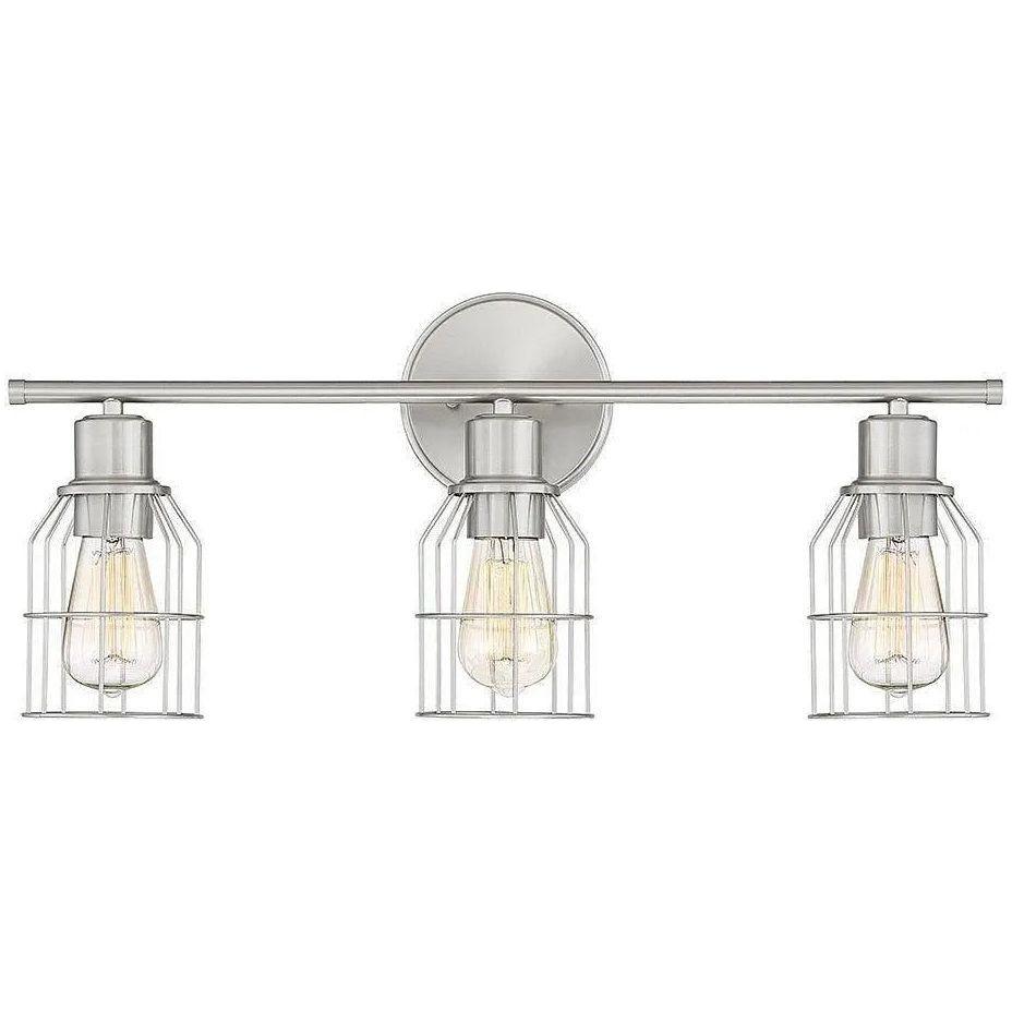Meridian Lite Trends - Meridian Three Light Bath Bar - M80004BN - Canada Light Shop