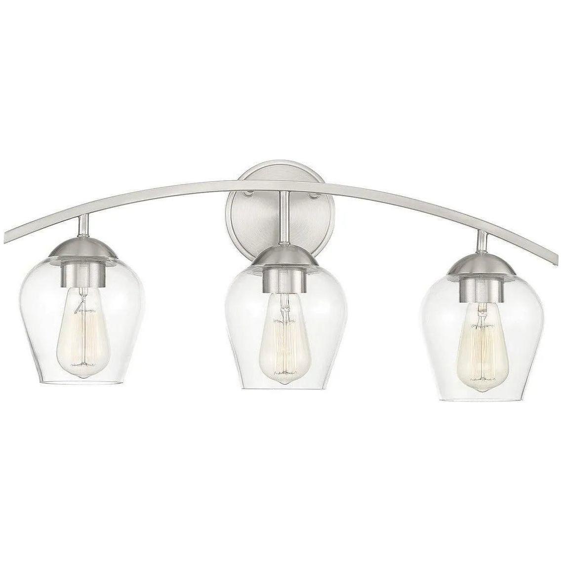 Meridian Lite Trends - Meridian Three Light Bath Bar - M80032BN - Canada Light Shop