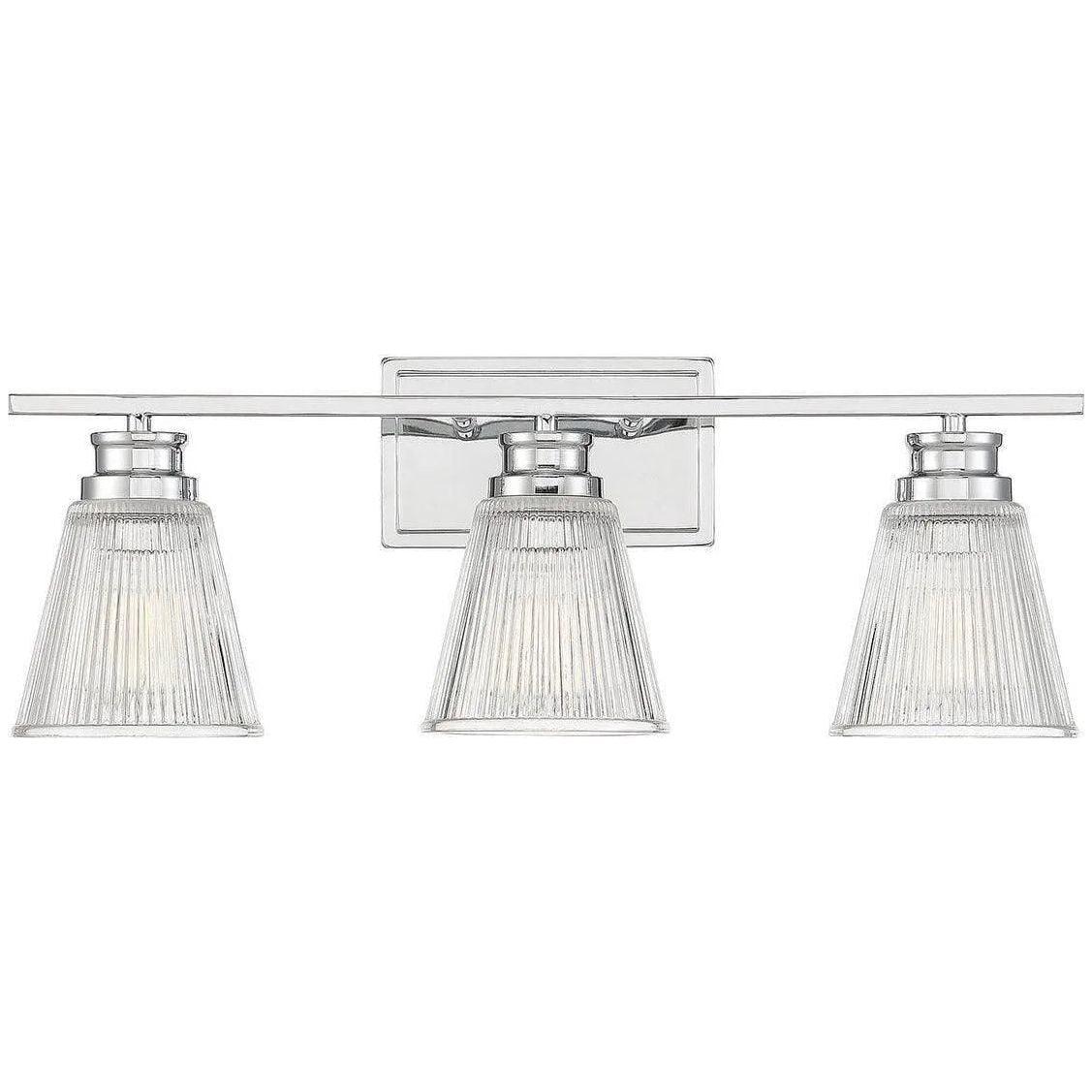 Meridian Lite Trends - Meridian Three Light Bath Bar - M80041CH - Canada Light Shop