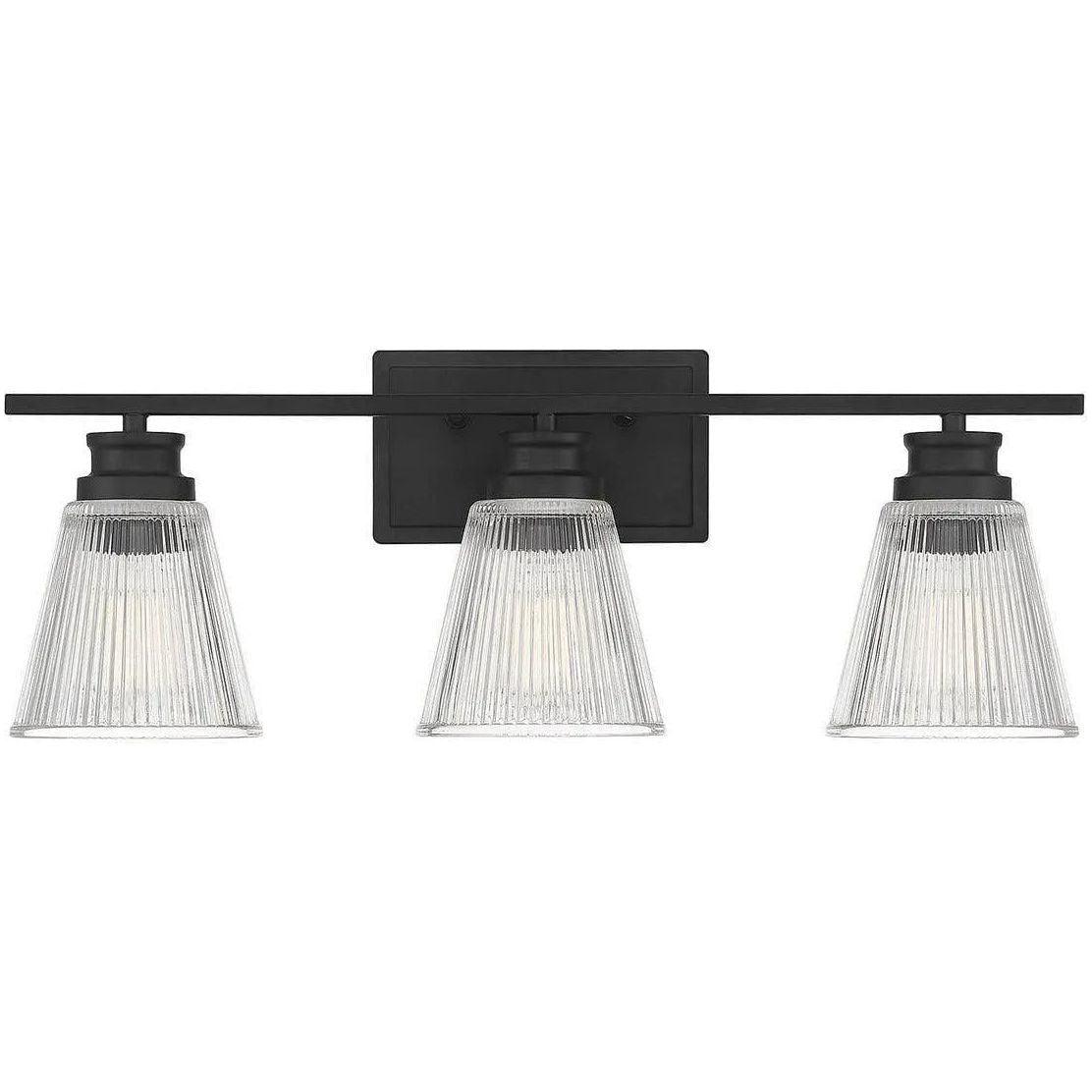 Meridian Lite Trends - Meridian Three Light Bath Bar - M80041MBK - Canada Light Shop