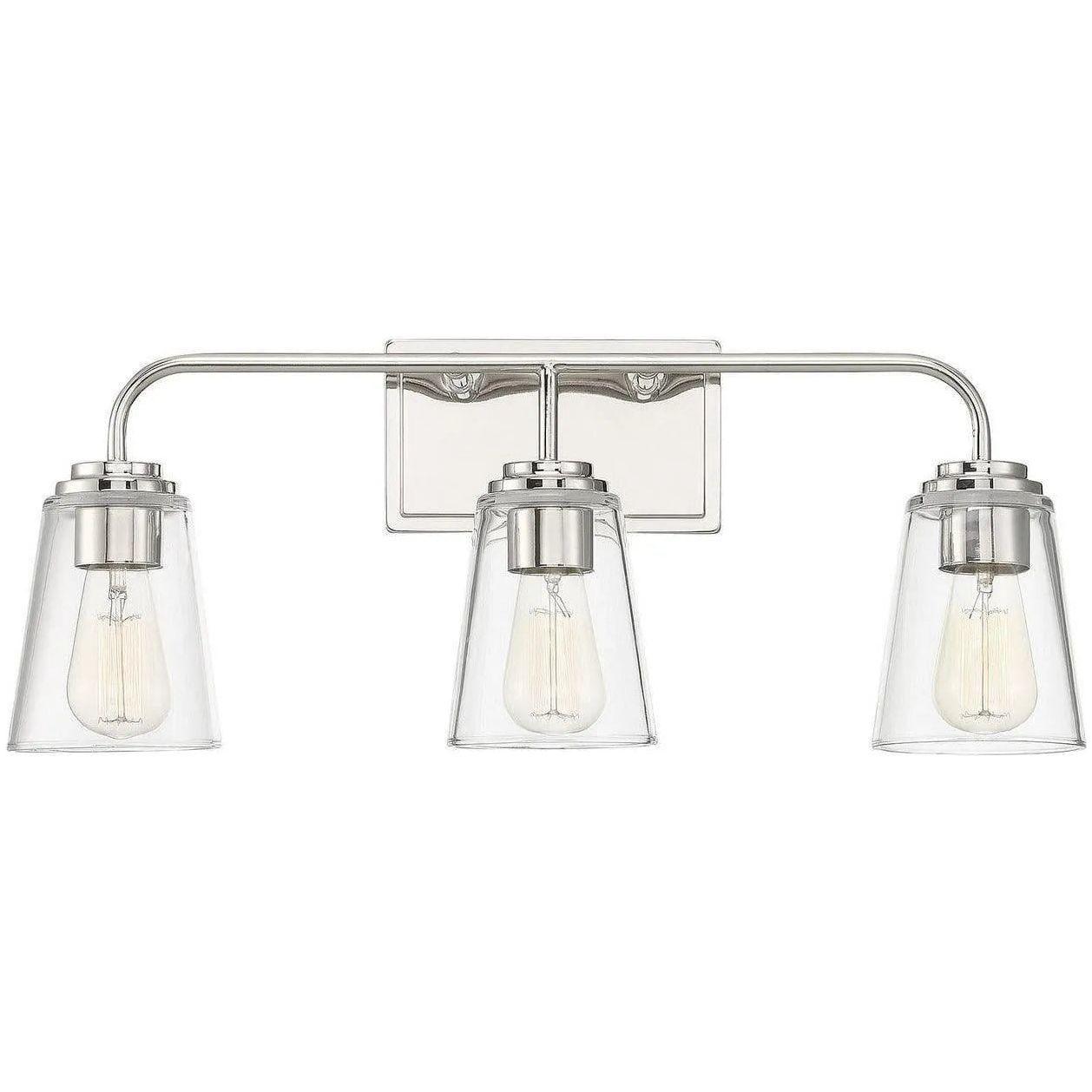 Meridian Lite Trends - Meridian Three Light Bath Bar - M80044PN - Canada Light Shop