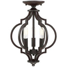 Meridian Lite Trends - Meridian Three Light Semi Flush Mount - M60055ORB - Canada Light Shop