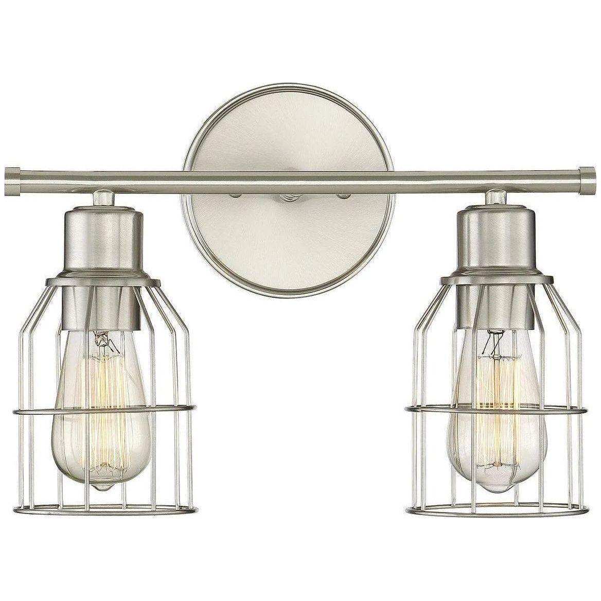 Meridian Lite Trends - Meridian Two Light Bath Bar - M80003BN - Canada Light Shop