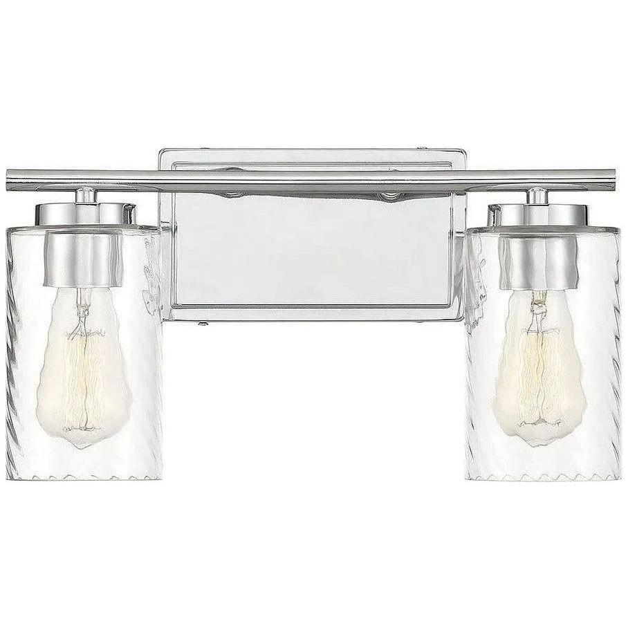 Meridian Lite Trends - Meridian Two Light Bath Bar - M80037CH - Canada Light Shop