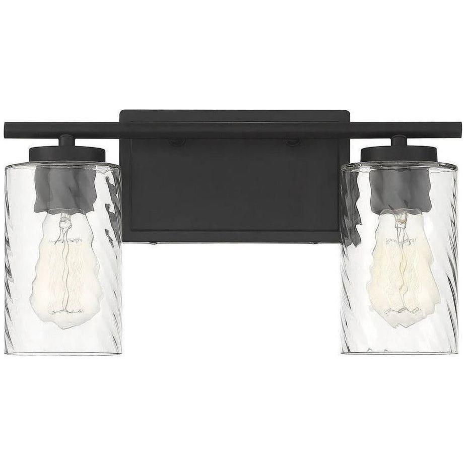 Meridian Lite Trends - Meridian Two Light Bath Bar - M80037MBK - Canada Light Shop
