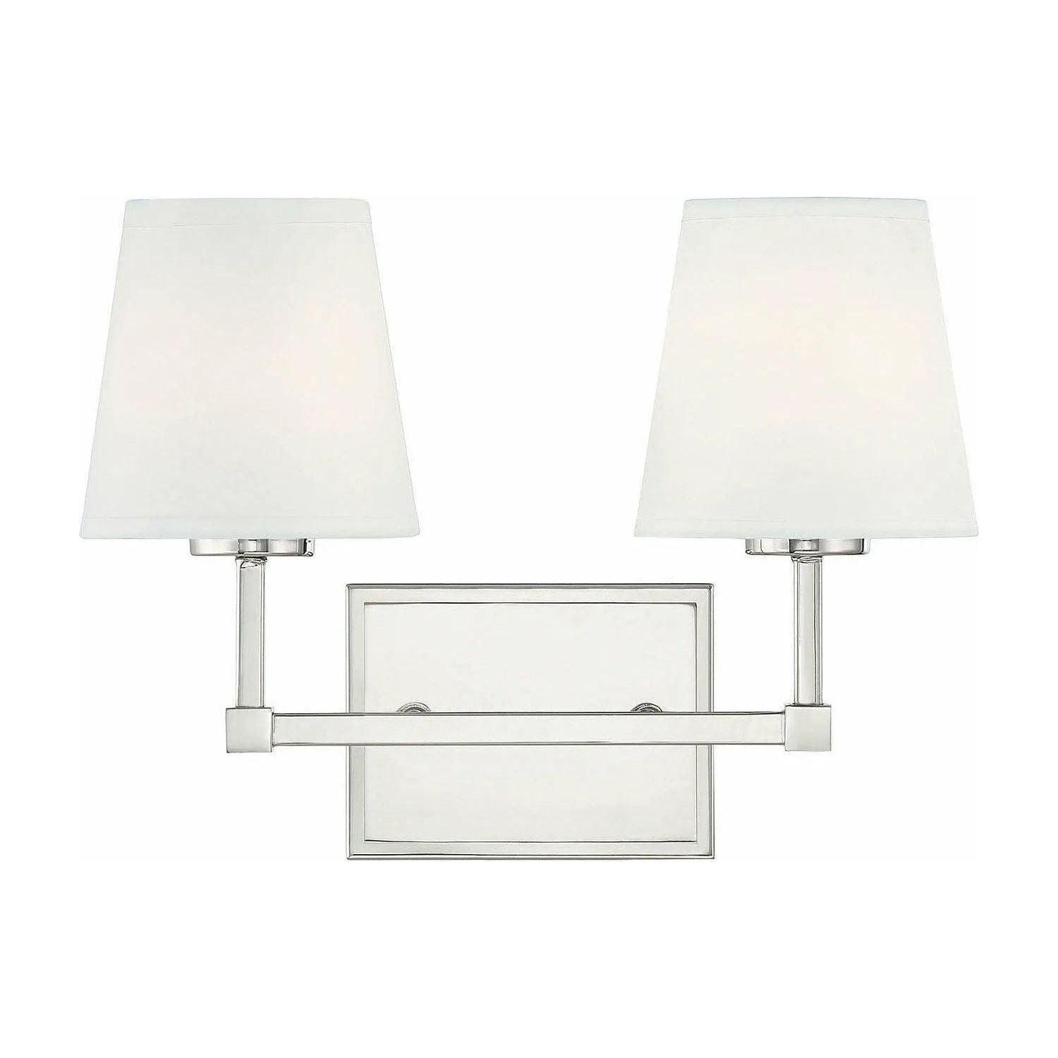 Meridian Lite Trends - Meridian Two Light Bathroom Vanity Light - M80052PN - Canada Light Shop