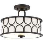 Meridian Lite Trends - Meridian Two Light Semi Flush Mount - M60015ORB - Canada Light Shop