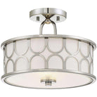 Meridian Lite Trends - Meridian Two Light Semi Flush Mount - M60015PN - Canada Light Shop