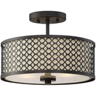Meridian Lite Trends - Meridian Two Light Semi Flush Mount - M60016ORB - Canada Light Shop