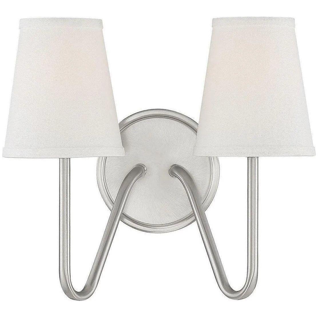 Meridian Lite Trends - Meridian Two Light Wall Sconce - M90055BN - Canada Light Shop