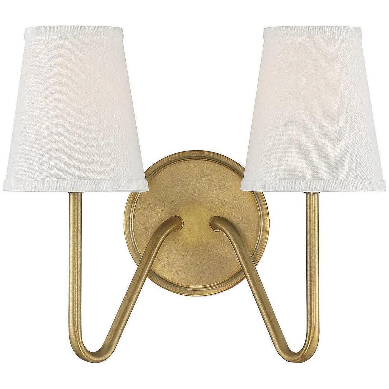 Meridian Lite Trends - Meridian Two Light Wall Sconce - M90055NB - Canada Light Shop