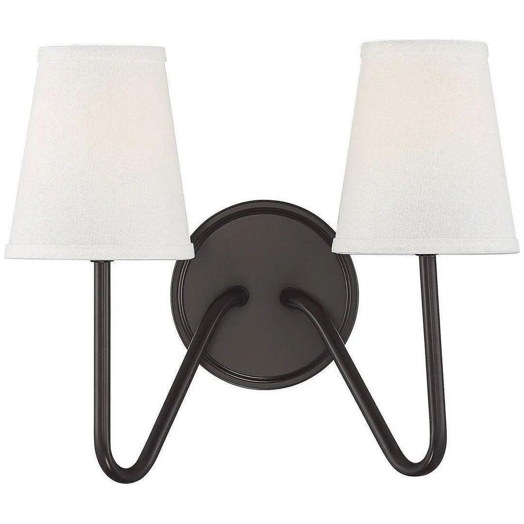 Meridian Lite Trends - Meridian Two Light Wall Sconce - M90055ORB - Canada Light Shop