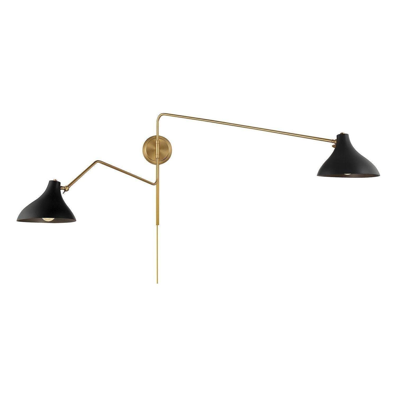 Meridian Lite Trends - Meridian Wall Sconce - M90088MBKNB - Canada Light Shop