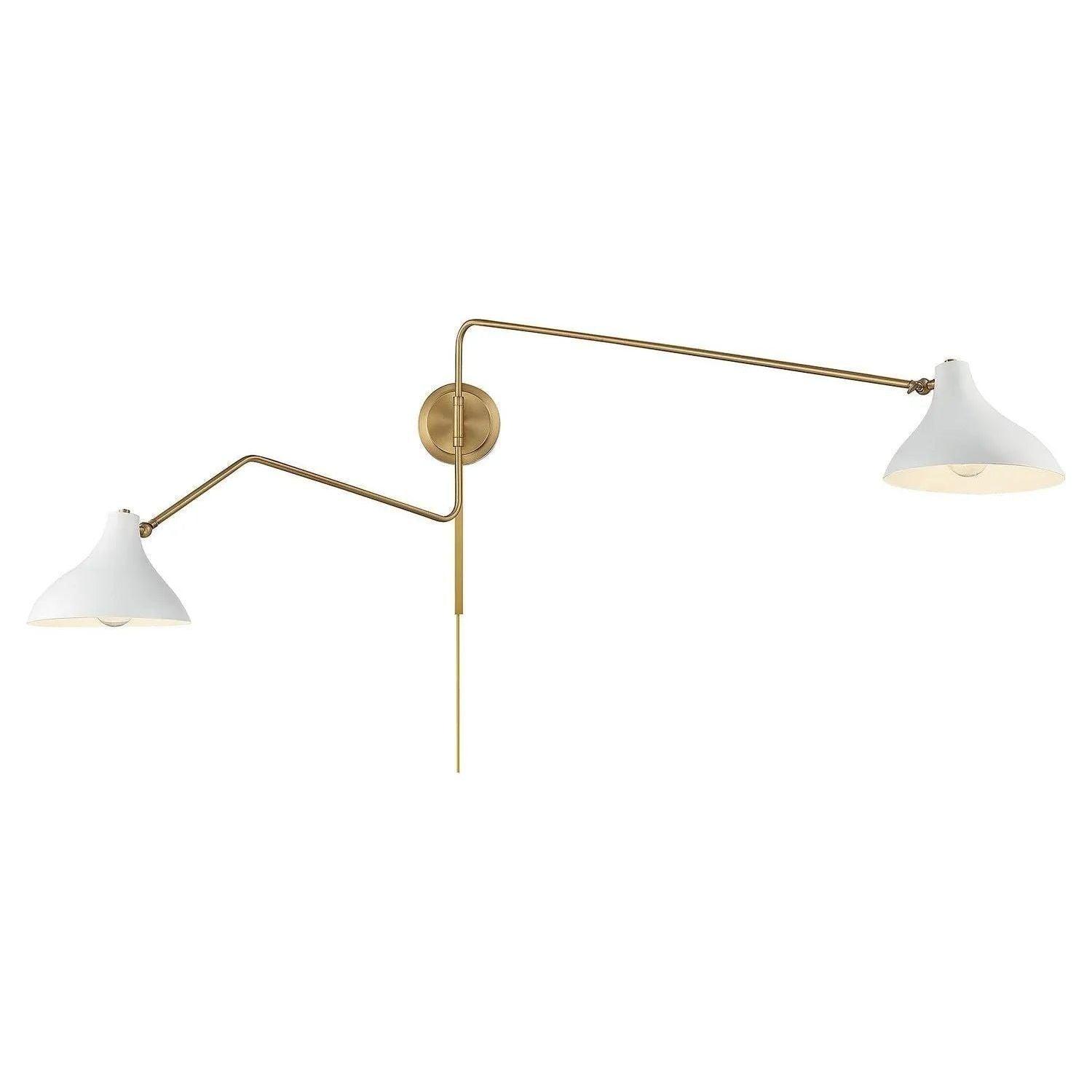 Meridian Lite Trends - Meridian Wall Sconce - M90088WHNB - Canada Light Shop