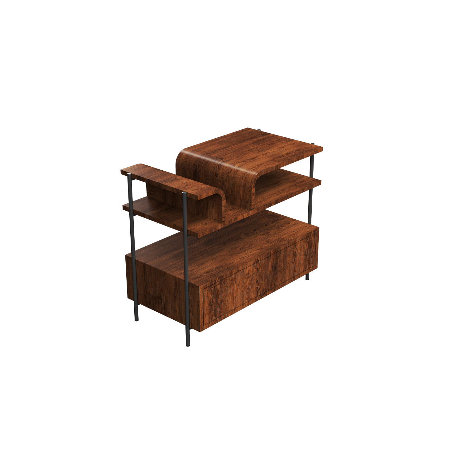 Accord Lighting - ACC-F1029.06 - Bedside Tables Accord Cascade F1029 - Cascade - Imbuia