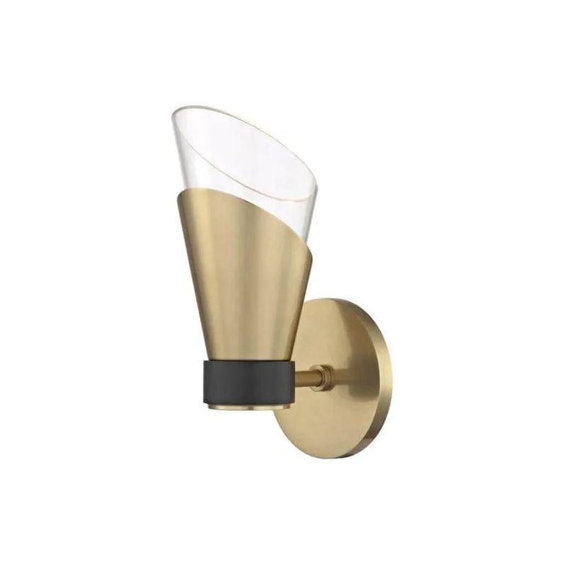 Mitzi - Angie LED Wall Sconce - H130101-AGB/BK - Canada Light Shop