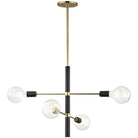 Mitzi - Astrid Chandelier - H178804-AGB/BK - Canada Light Shop