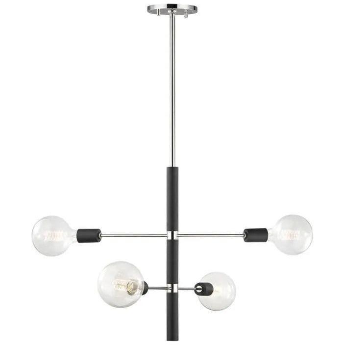 Mitzi - Astrid Chandelier - H178804-PN/BK - Canada Light Shop