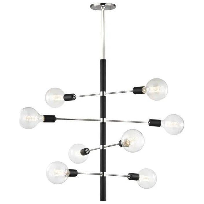 Mitzi - Astrid Chandelier - H178808-PN/BK - Canada Light Shop